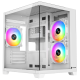 XTREME S270W WITH 3 ARGB FAN TEMPERED GLASS WHITE CASE